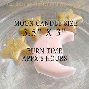 10 pack Pink Moon Floating Candles