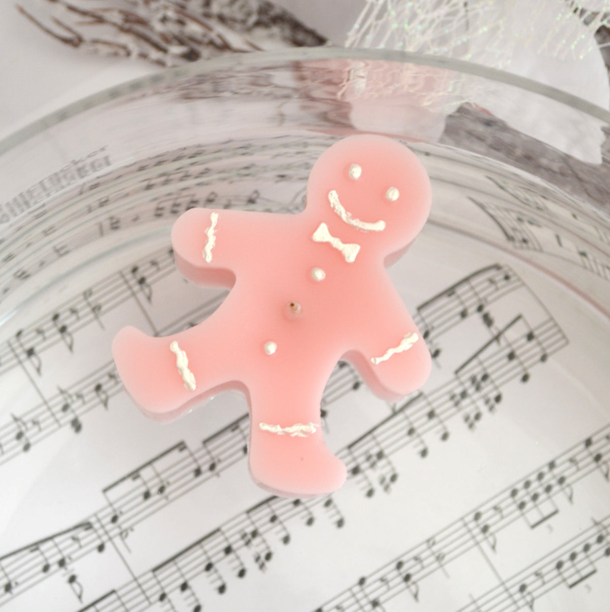 Pink Gingerbread Floating Candles