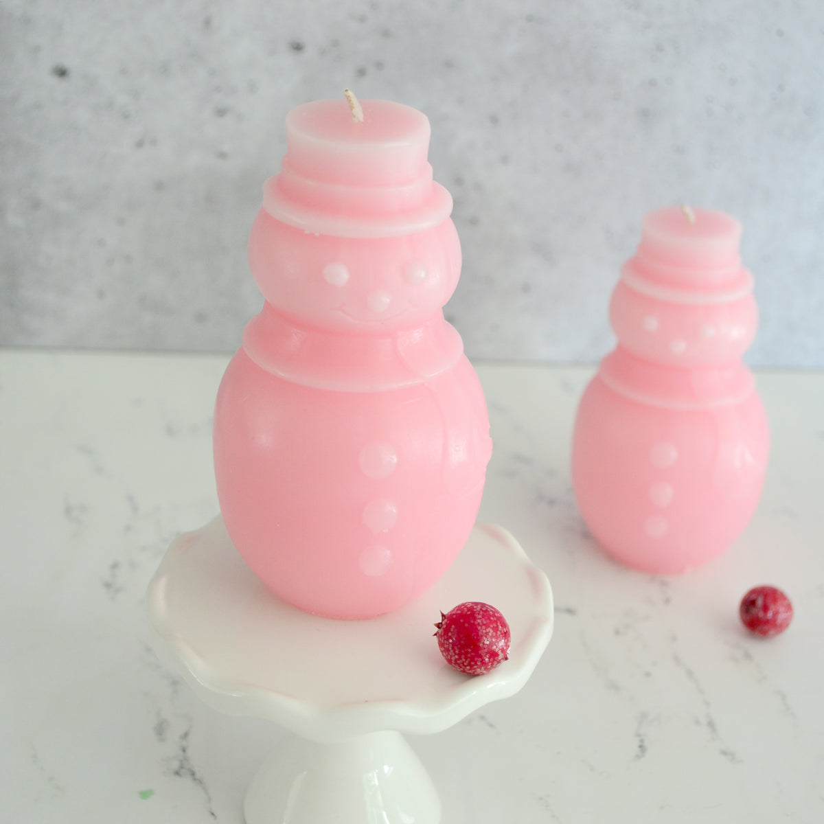 Snowman Candle
