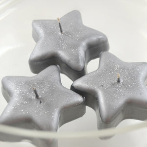 Silver Star Floating Candles