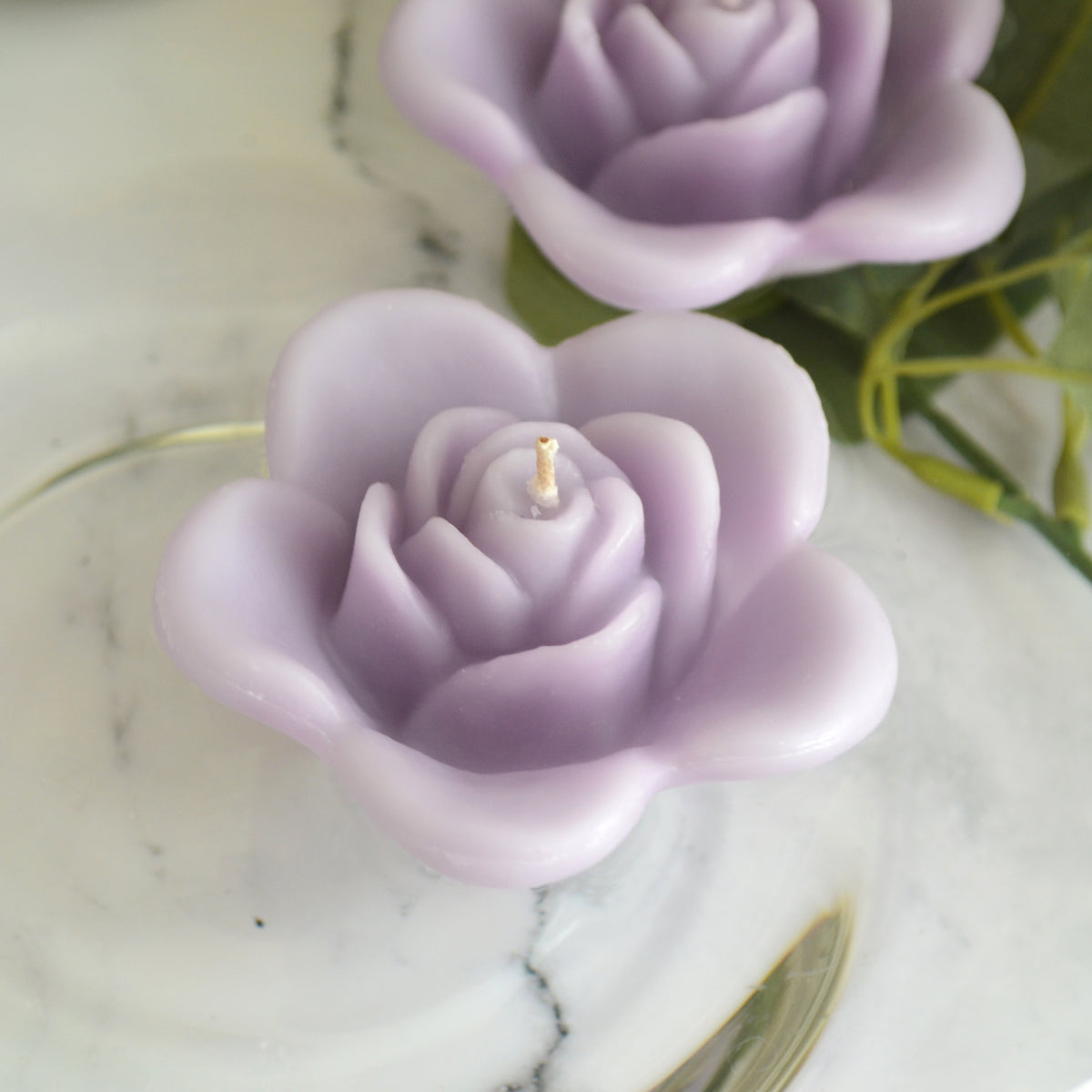 Pack of 10 ROSE FLOATING WEDDING CANDLES