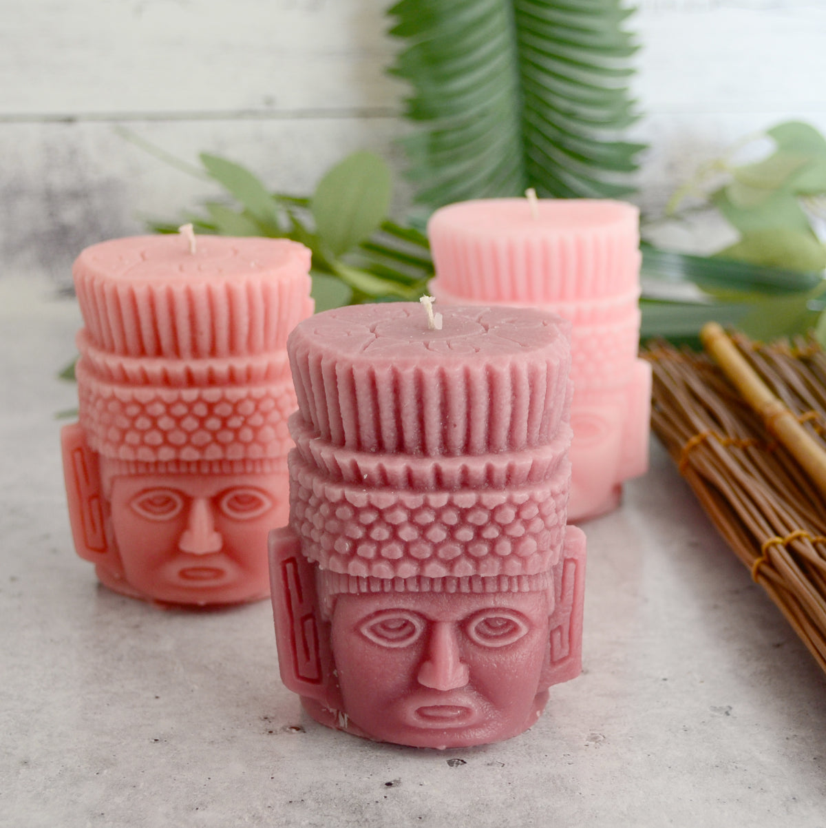 Aztec Sun God Candle