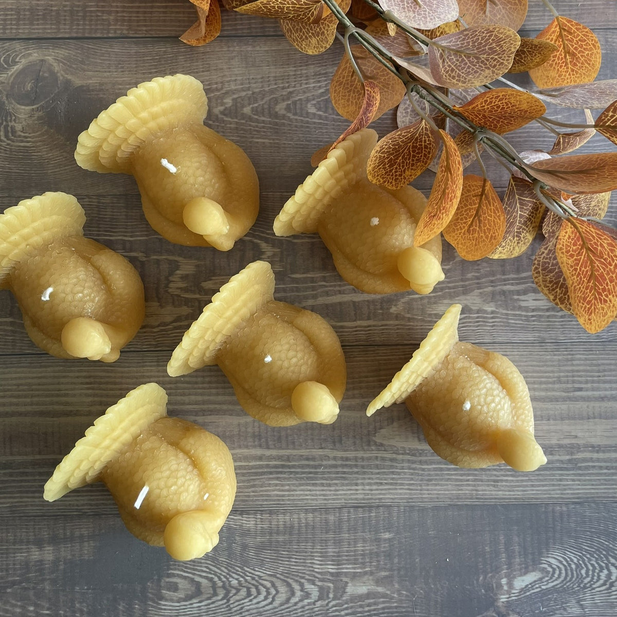 Beeswax Turkey Candle Thanksgiving Decor Fall Table Centerpiece