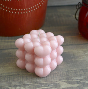 Valentine Bubble Pillar Candle