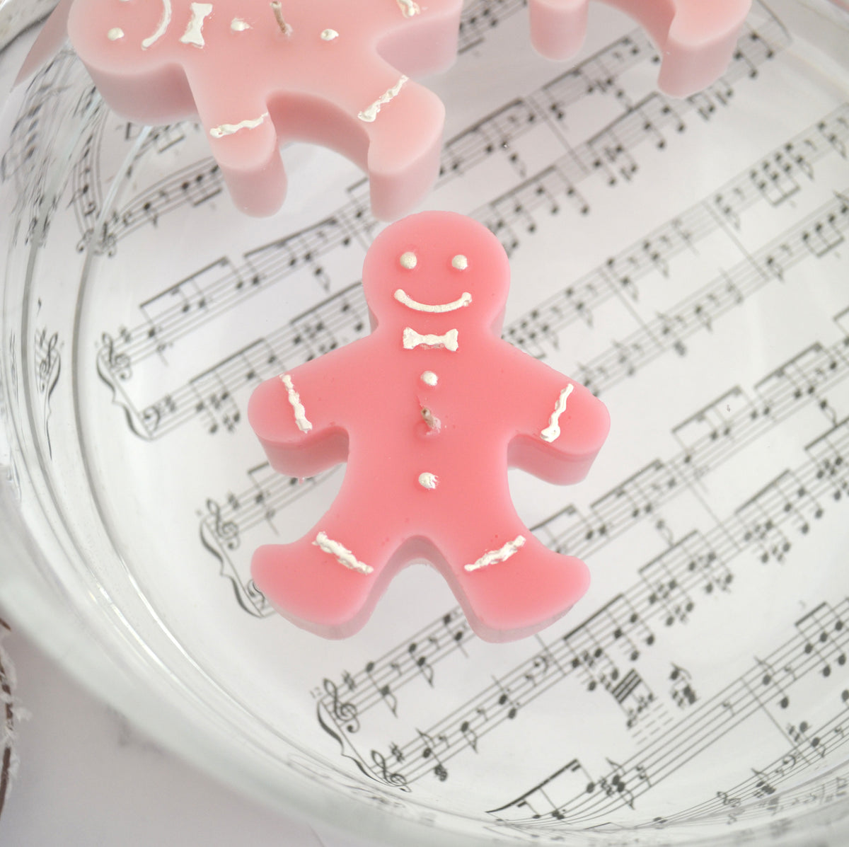 Pink Gingerbread Floating Candles