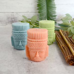 Aztec Sun God Candle