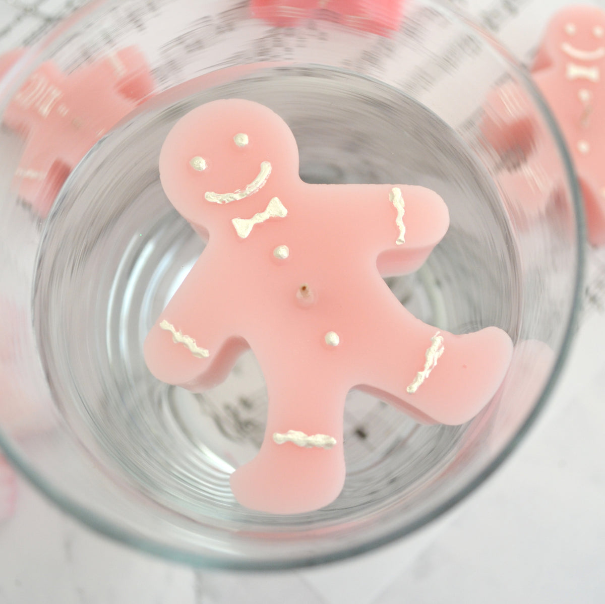 Pink Gingerbread Floating Candles
