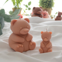Load image into Gallery viewer, Set of 2 Teddy Bear Candles