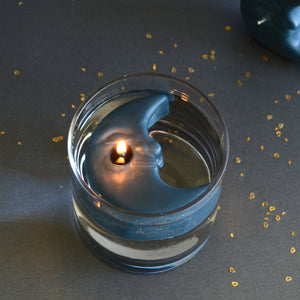 Midnight Moon Floating Candle