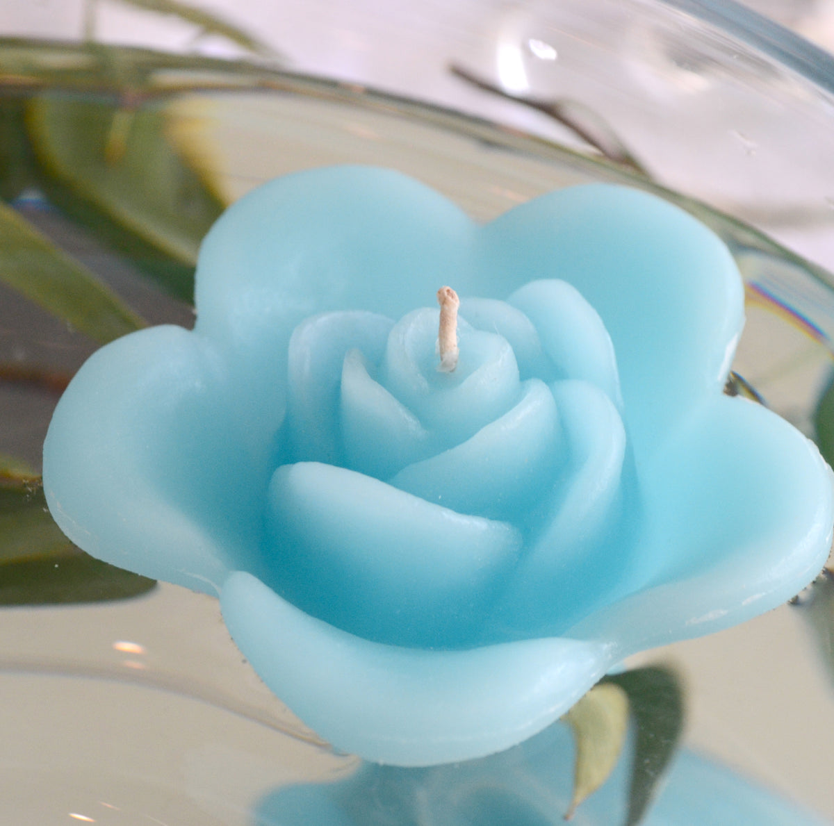 Pack of 10 ROSE FLOATING WEDDING CANDLES