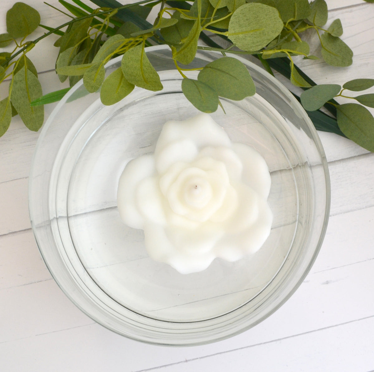 Large Rose Pool Floating Candle