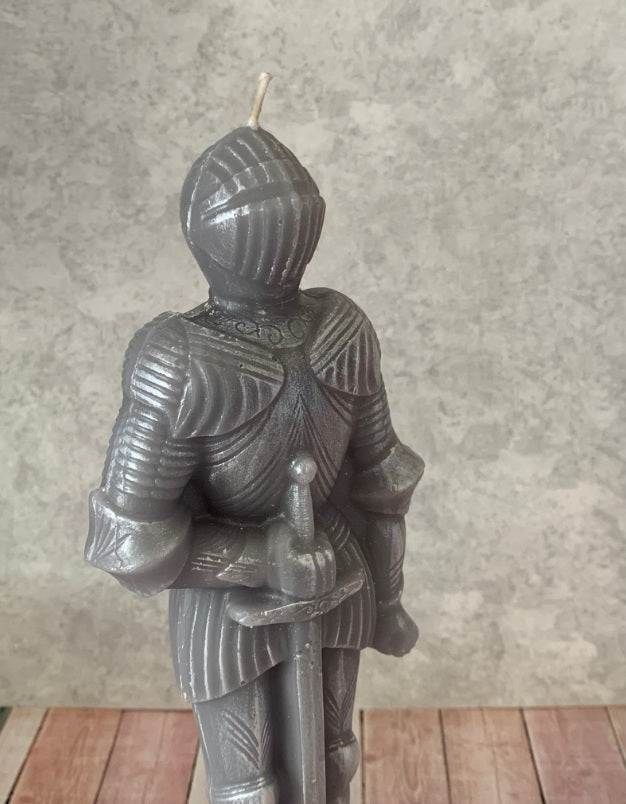 Knight in shining armor candle