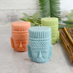 Aztec Sun God Candle