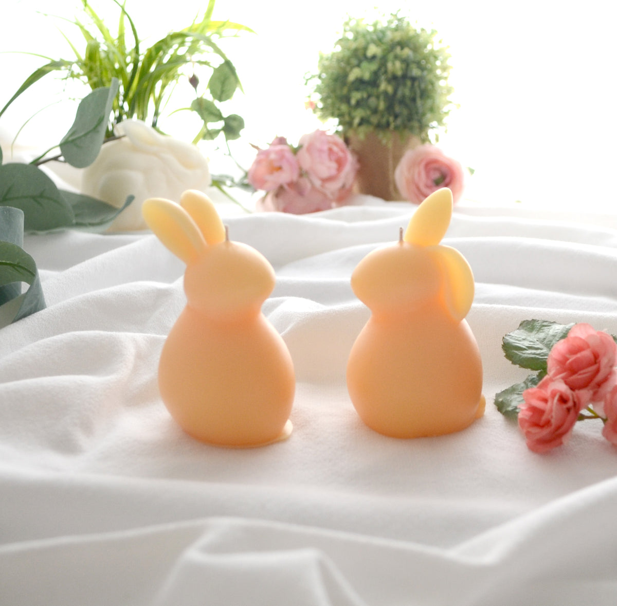 Double Bunny Candles