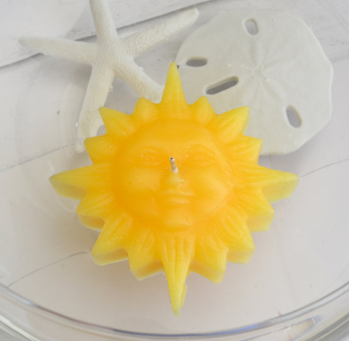 Sunburst floating candle