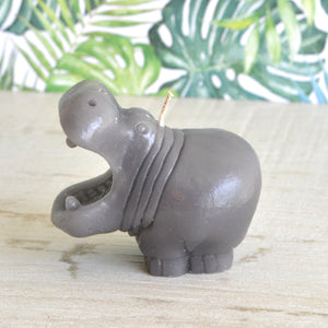Hippopotamus for Christmas Hippo Candle