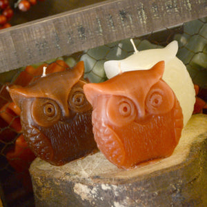 3 Owl Candles