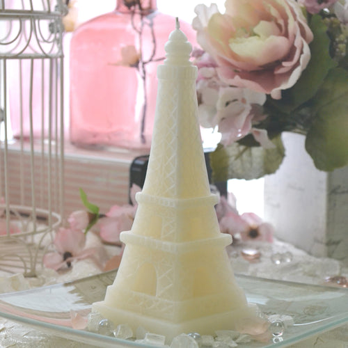 IVORY EIFFEL TOWER CANDLE