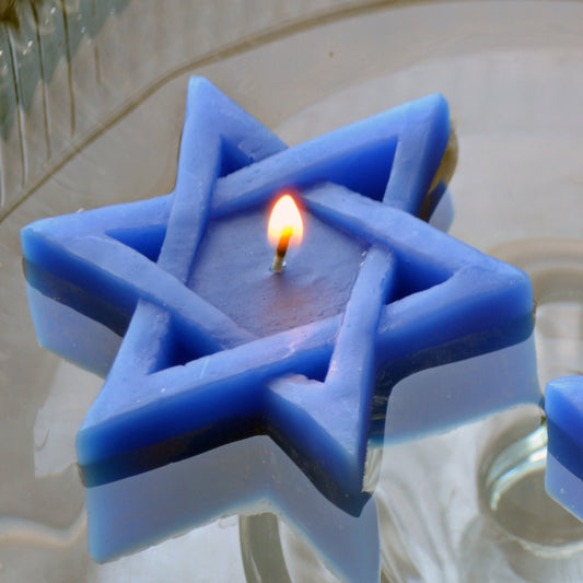Star of David Candles pack of 4