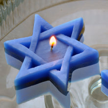 Load image into Gallery viewer, Star of David Candles pack of 8