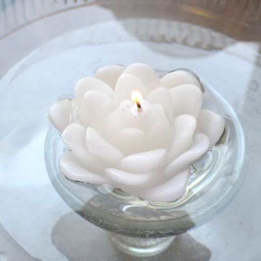 10 Pk Floating Lotus Candles