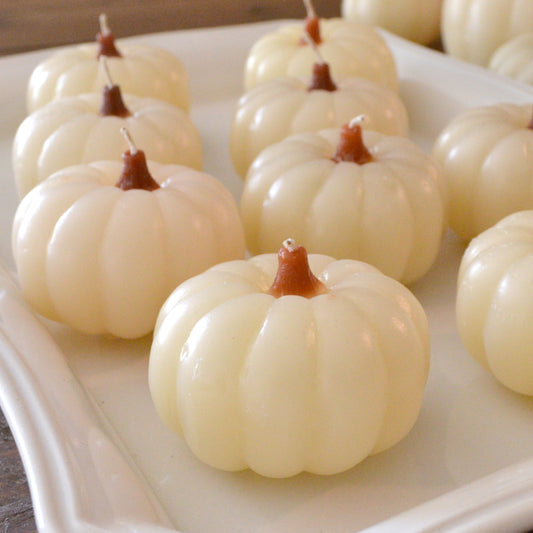 White Pumpkin Candles 2 Pack